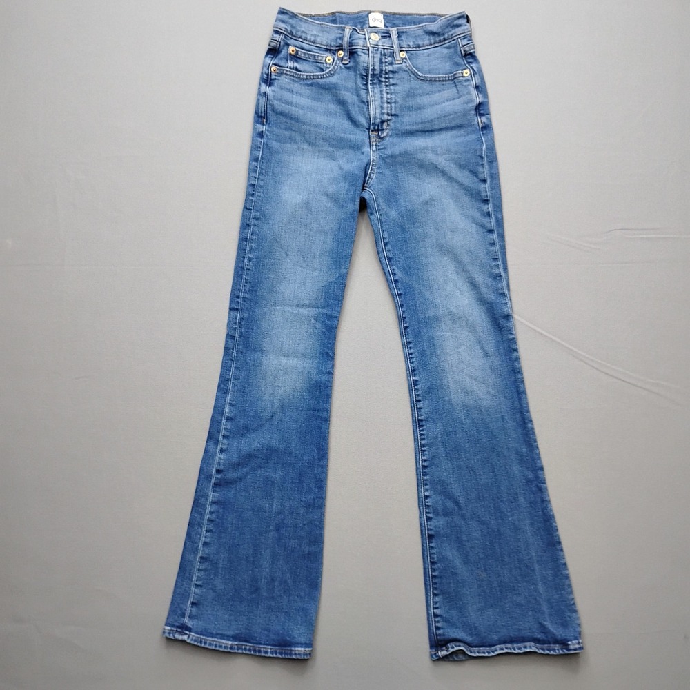 Gap 1969 50th Anniversary High Rise Flare Jeans Medium Indigo Blue Size 2/26S